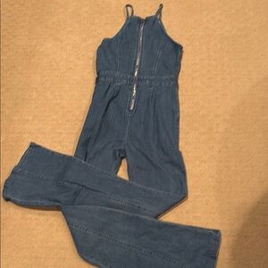 Blue Denim Jumpsuit Bootcut